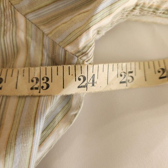 Eddie Bauer Mens Large Striped Long Sleeve Cotton Button Down Up  Front Shirt - Picture 4 of 6